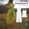 Page 1 Cover_Option3 Sage Jumpsuit Sewing Pattern