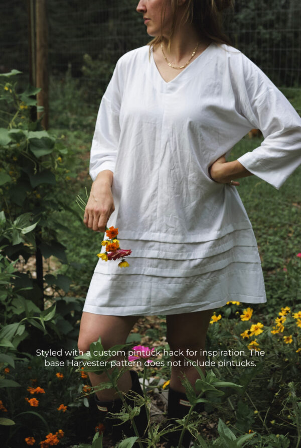 Frame 240_WithLabels Harvester Top & Dress Sewing Pattern