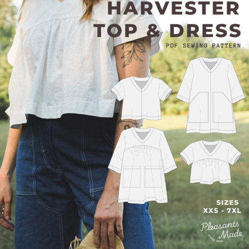 Page 1 Cover Harvester Top & Dress Sewing Pattern