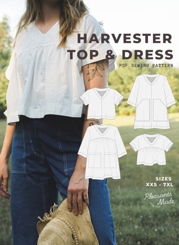 Page 1 Cover Harvester Top & Dress Sewing Pattern
